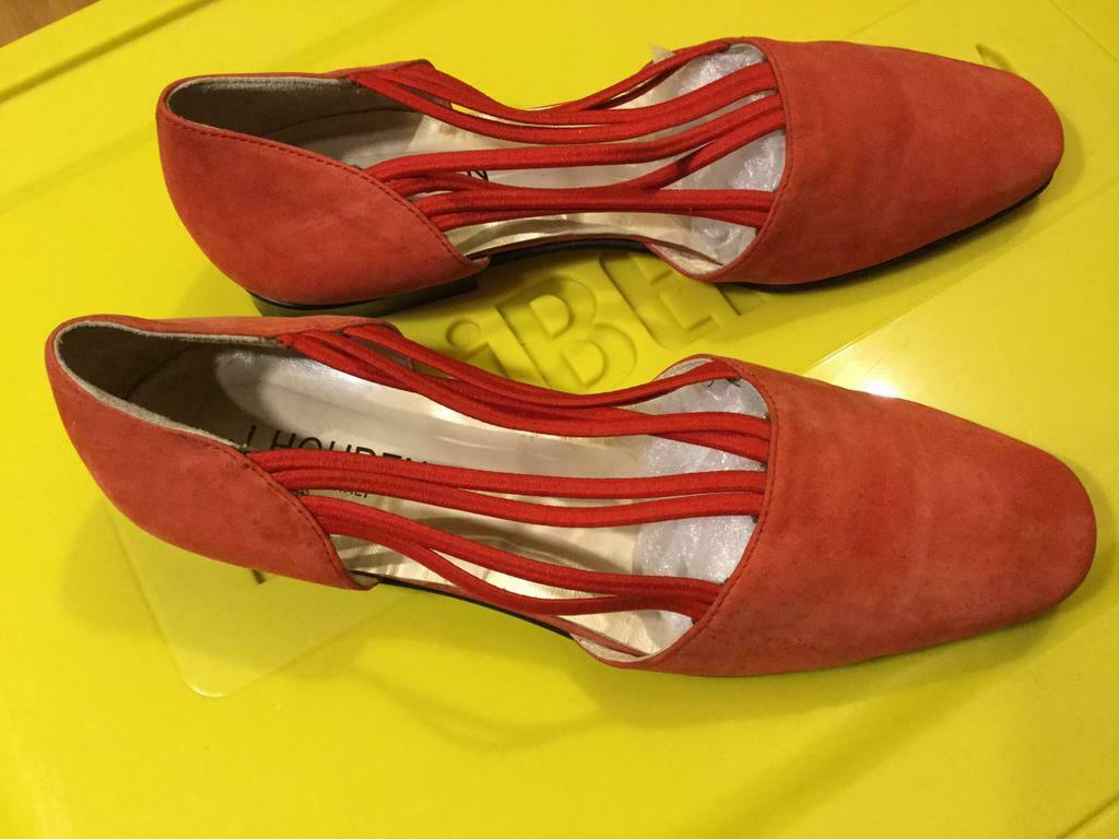 J. Houben, oranjerode lage schoenen, maat 36, Ophalen of Verzenden, Oranje