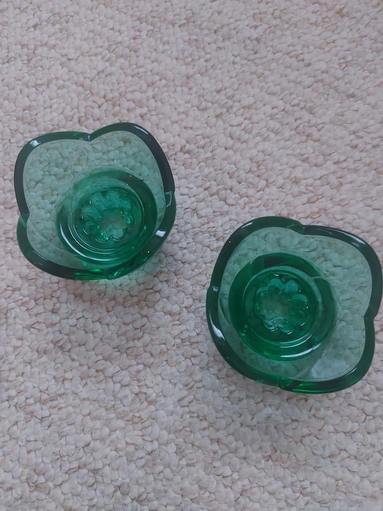2x vintage kaarshouder, Ophalen of Verzenden