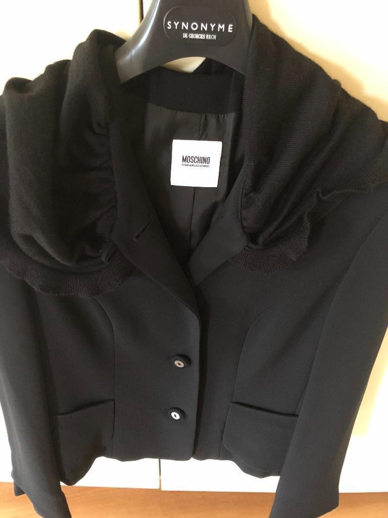 Moschino Vest+rok, Kostuum of Pak, Zwart, Moschino, Gedragen