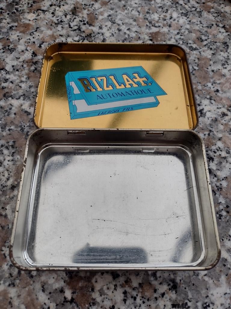 Rizla+ vintage tabaksdoos - Schotse Collie, Ophalen of Verzenden, Gebruikt