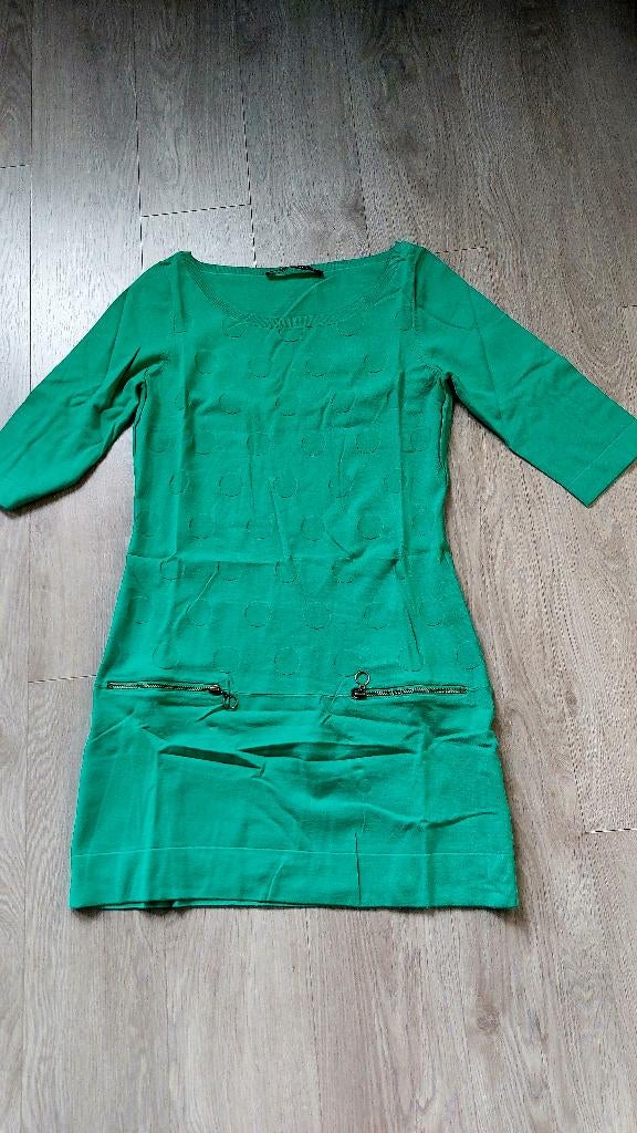 NIEUW! Jurkje Expresso maat L (valt klein), Enlèvement ou Envoi, Expresso, Au-dessus du genou, Vert