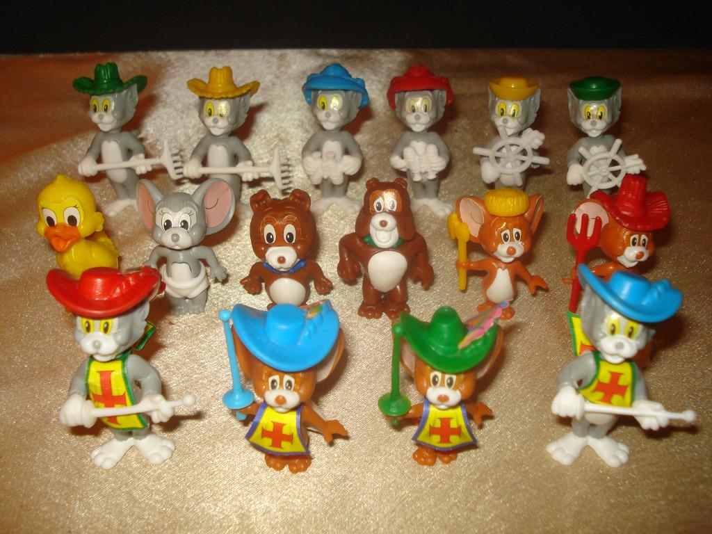 KINDER Tom and Jerry Ancienne Série Complète N°2 1992, Ophalen of Verzenden, Zo goed als nieuw, Steekfiguren