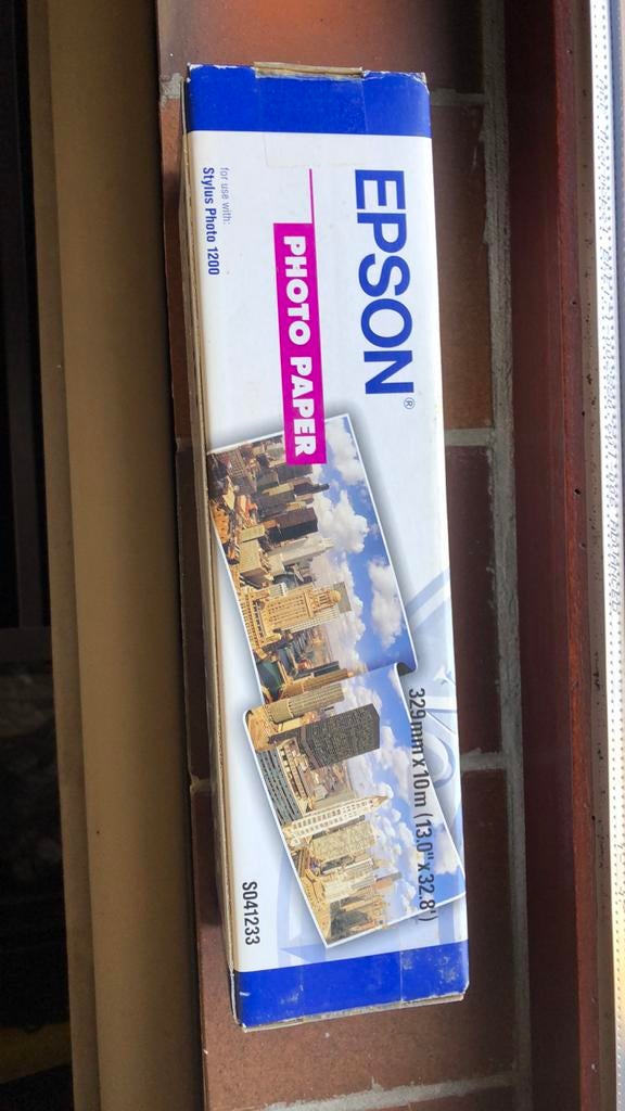 Rol fotopapier Epson 329mm x 10m, Computers en Software, Printerbenodigdheden, Ophalen, Nieuw
