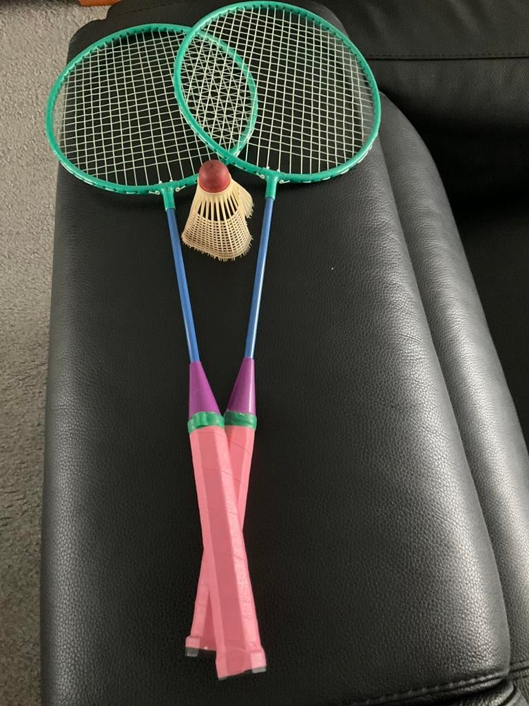 Badmintonset met pluimpje, Sport en Fitness, Ophalen of Verzenden, Zo goed als nieuw
