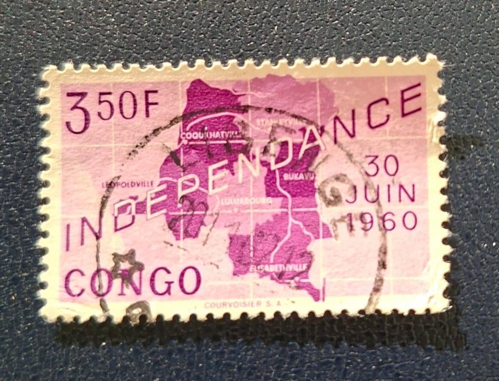 Timbre OBP 377 de la République du Congo, Enlèvement ou Envoi, Affranchi
