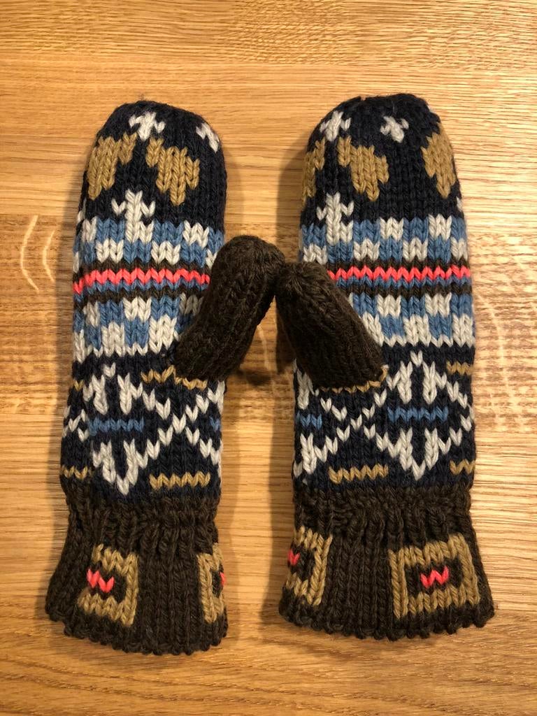 NIEUW zeer warme gebreide kinderwanten - met fleece binnen, Ophalen of Verzenden, Nieuw, Jongetje of Meisje, Wanten