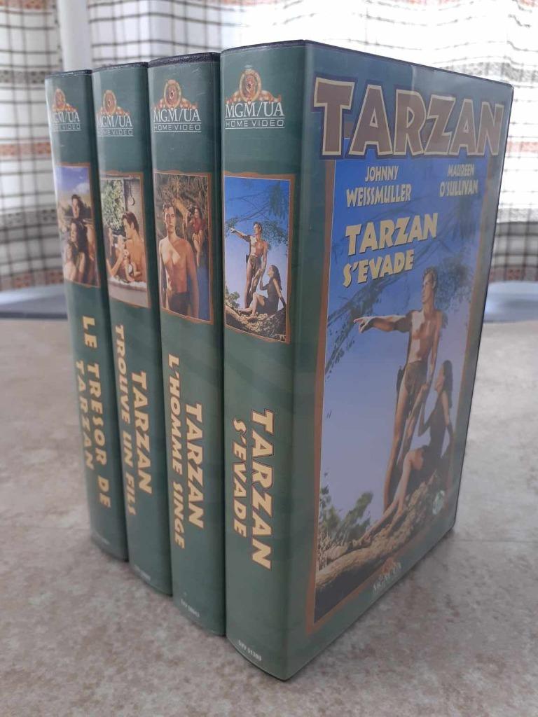 4x VHS Tarzan, Enlèvement ou Envoi, Comme neuf