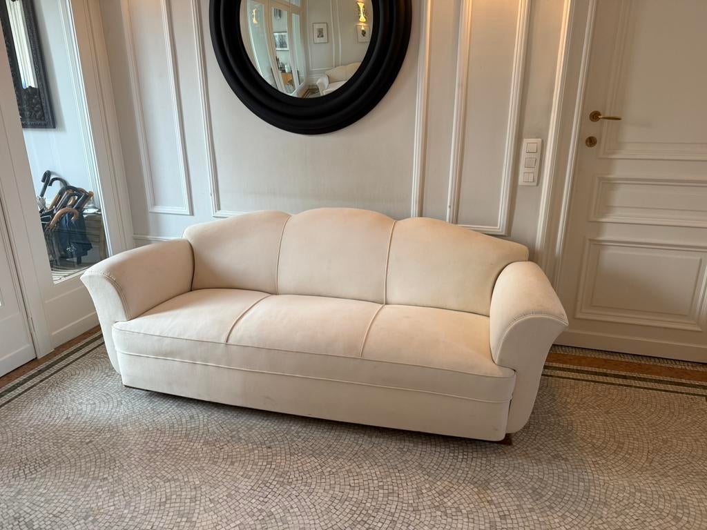 2 tres joli canapes  vintage à vendre ensemble ou separement, 200 à 250 cm, Vintage, Enlèvement, Utilisé