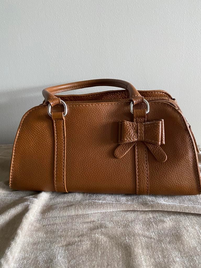 Retro vintage handtas, Enlèvement, Comme neuf, Brun, Sac à main