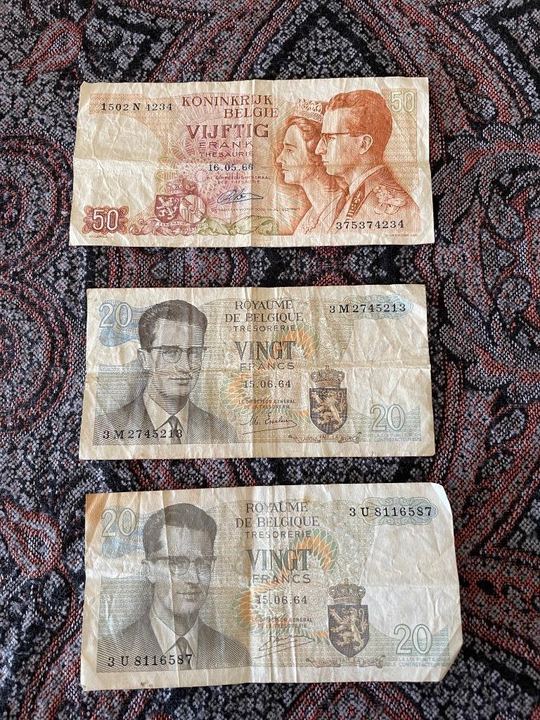 Oude munten en Biljetten, Envoi, Billets en vrac