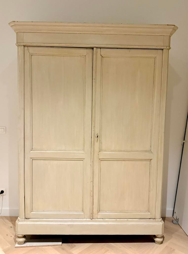 Unieke oude brocante kast jaren 50, Antiek en Kunst, Ophalen