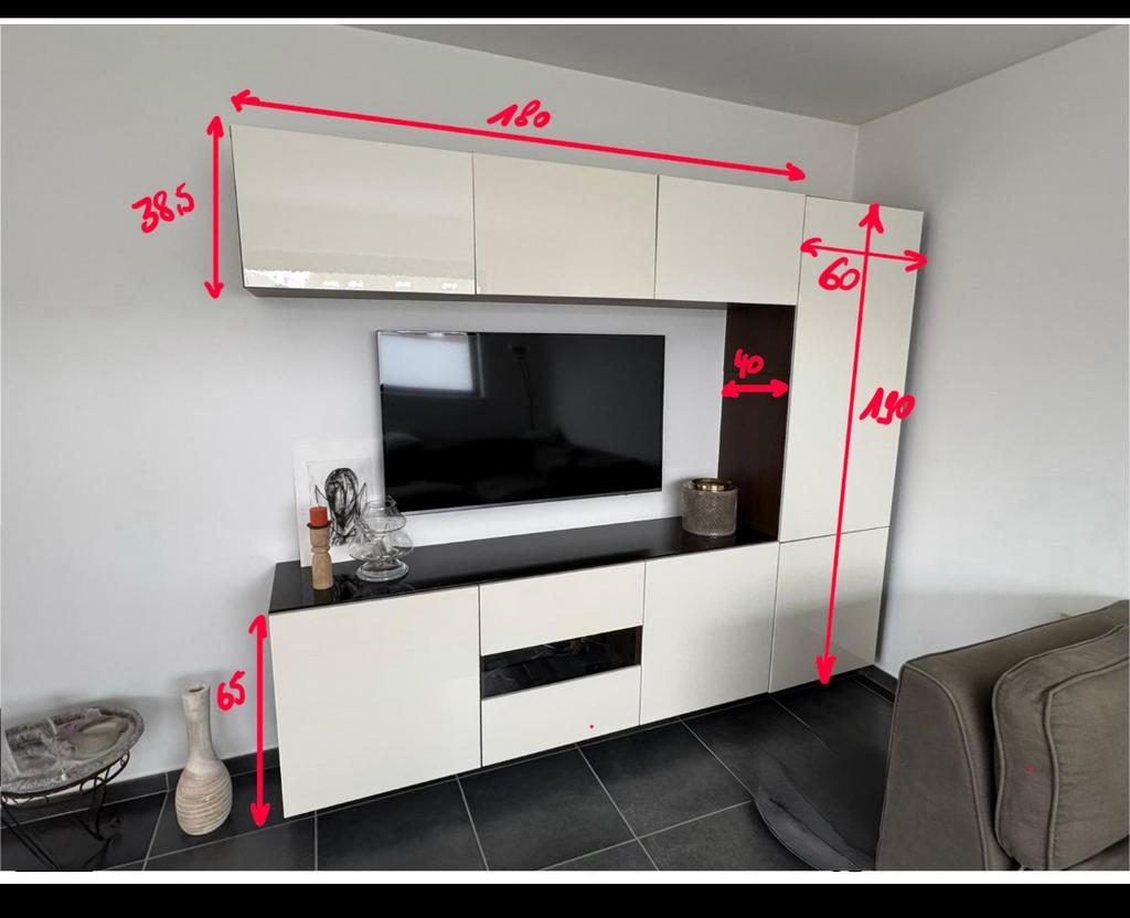 Meuble TV, 25 à 50 cm, 200 cm ou plus, Utilisé, Tijdloos