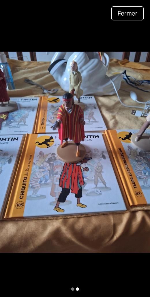 Figurine Tintin, Enlèvement, Comme neuf, Autres types