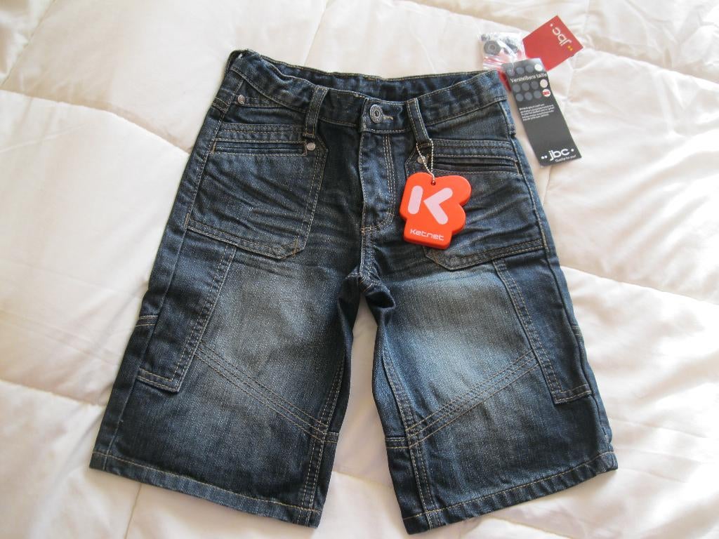 JBC 122 nieuwe blauwe jeansshort, Kinderen en Baby's, Kinderkleding | Maat 122, Broek, Meisje, Ophalen of Verzenden, Nieuw
