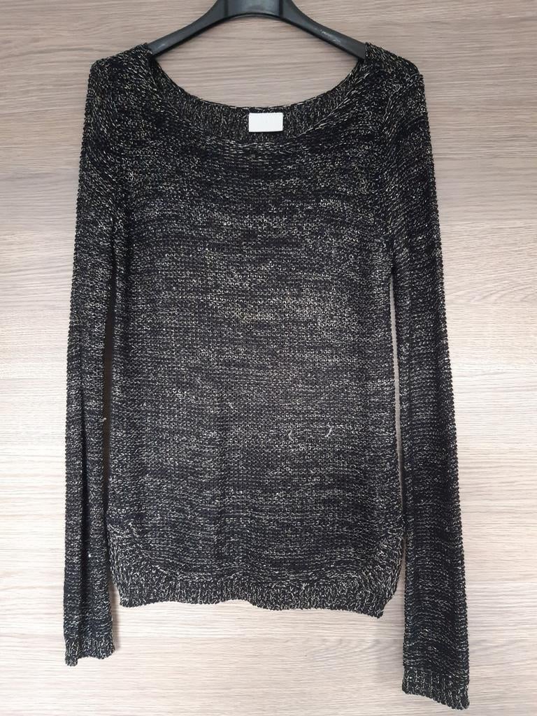 Pull noir, doré et argenté Vila taille XS, Vêtements | Femmes, Enlèvement ou Envoi, Vila, Taille 34 (XS) ou plus petite, Porté