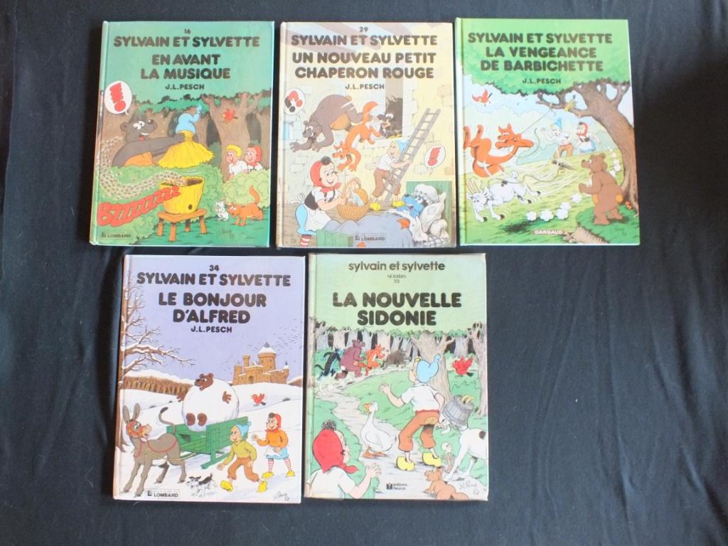 SYLVAIN & SYLVETTE (5 ALBUMS/1EO/. VERSCHILLENDE REDACTEUREN, Boeken, Stripverhalen, Gelezen, Complete serie of reeks, Ophalen of Verzenden