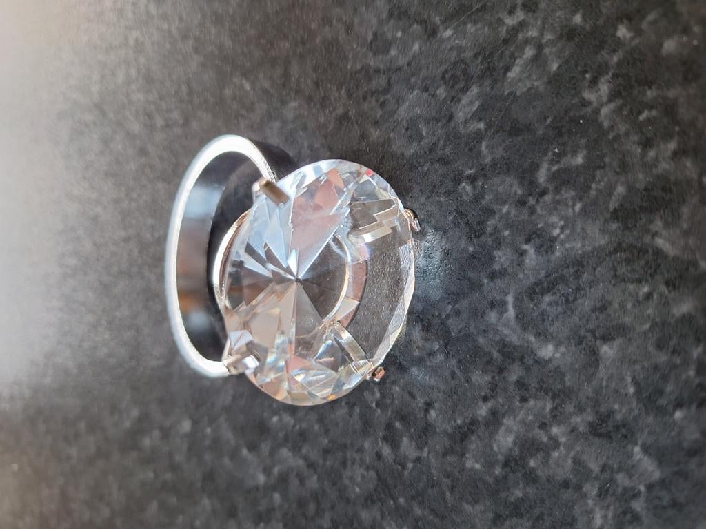 servetringen met glazen diamant, Antiek en Kunst, Ophalen