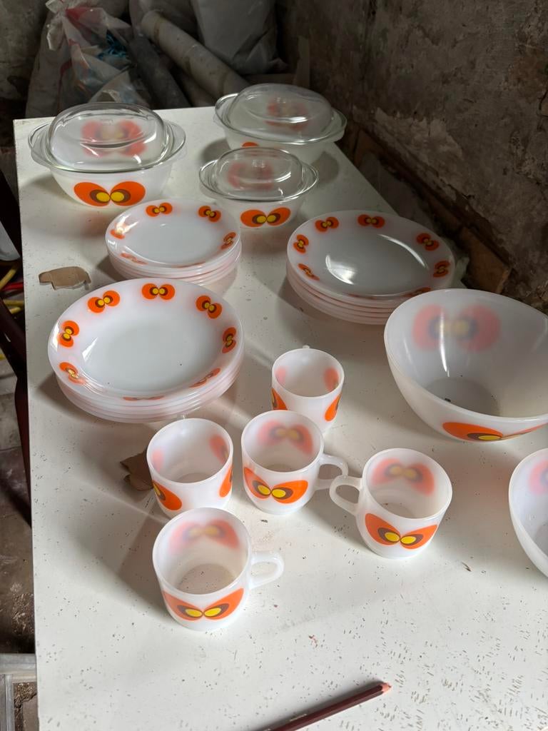 Schott mainz jena glas servies jaren 70 80, Antiek en Kunst, Ophalen