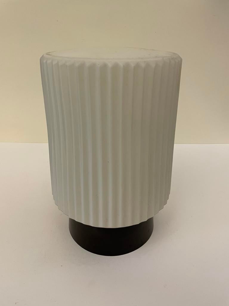 Art Deco Melkglazen Lampenkap met Bakeliet., Ophalen of Verzenden, Zo goed als nieuw