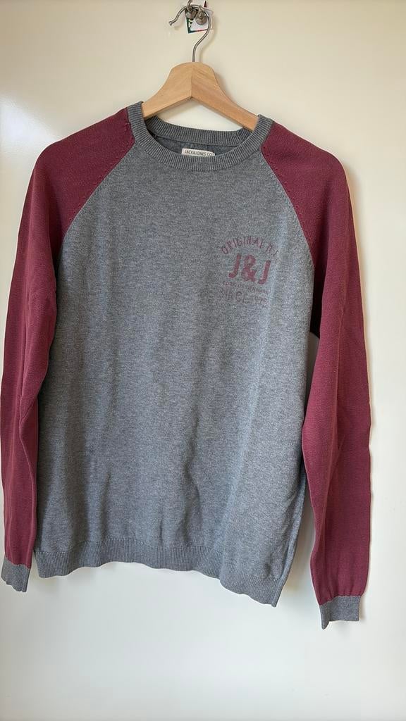 Grijze trui (S), Vêtements | Hommes, Pulls & Vestes, Gris, Enlèvement ou Envoi, Jack&Jones, Porté
