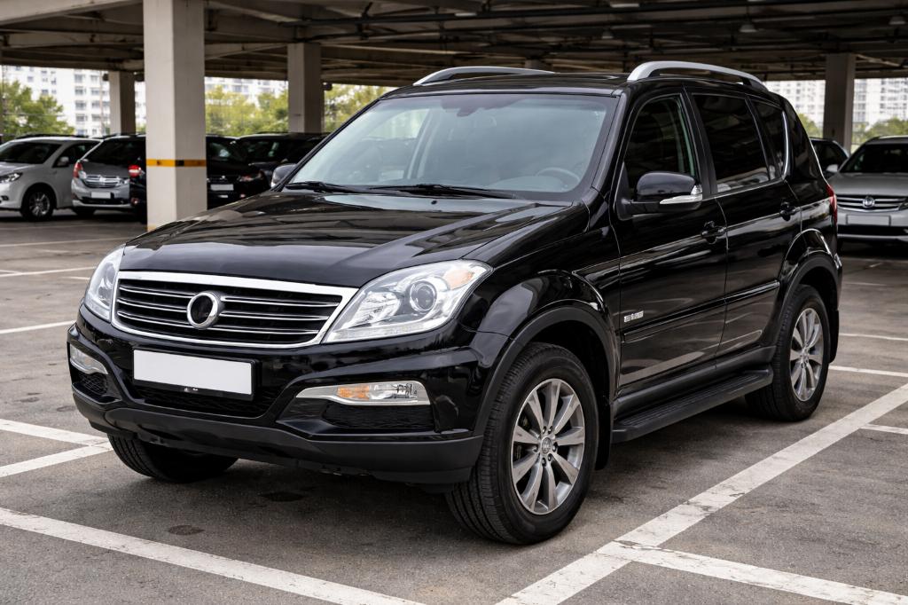 Ssangyong Nieuwe Rexton 4X4, Auto's, SsangYong, Automaat, 114 kW, Zwart, Leder