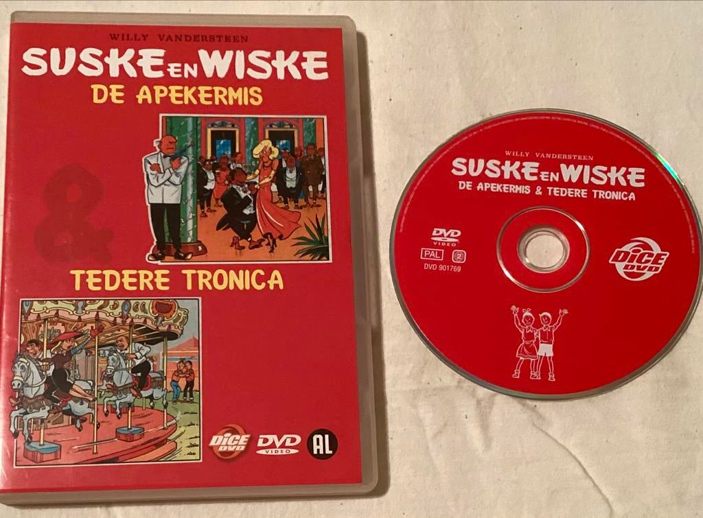 ♦️S&W🗯️ DVD APEKERMIS - TEDERE TRONICA 📀, Ophalen of Verzenden, Suske en Wiske, Zo goed als nieuw, Overige typen