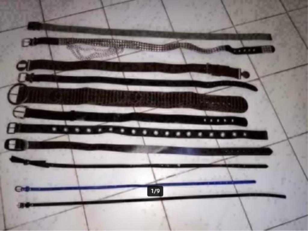 16 ceinturen riemen in pvc/leder zwarte bruine 1 a 2€/stuk, Kleding | Dames, Ophalen of Verzenden, Gedragen