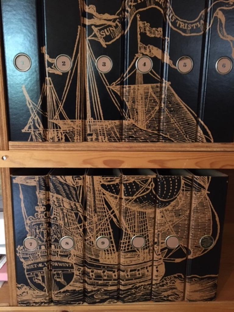 12 ringmappen met design zeilschip, Zakelijke goederen, Ophalen of Verzenden, Beveiliging