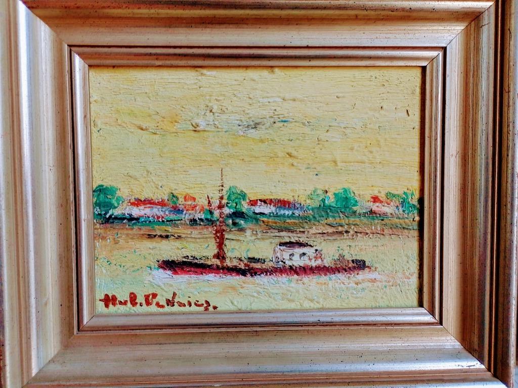 Hubert de Vries  1899 - 1979  Binnenvaart Schelde, Antiek en Kunst, Verzenden