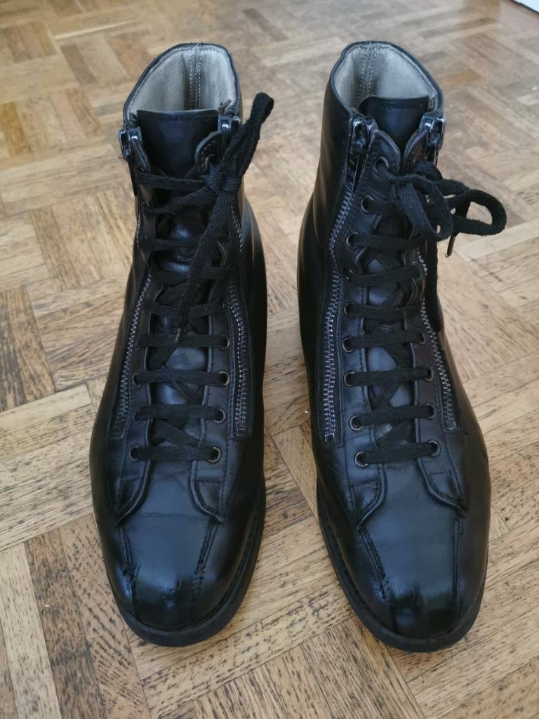 Boots paraboot, Porté, Noir