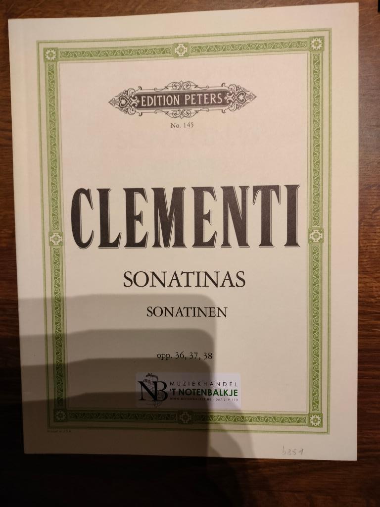 Clementi sonatinas opp. 36,37,38 piano, Livres, Musique, Enlèvement ou Envoi, Neuf, Instrument