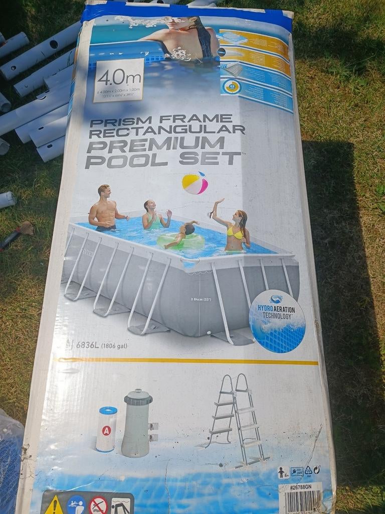 VOLLEDIG GROOT ZWEMBAD LEKVRIJ, Ophalen, Gebruikt, 200 tot 300 cm, 80 tot 120 cm