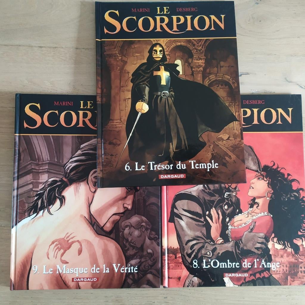 Lot Le Scorpion 6 8 9 Marini Desberg EO TBE, Plusieurs BD, Enlèvement ou Envoi, Comme neuf, Marini - Desberg