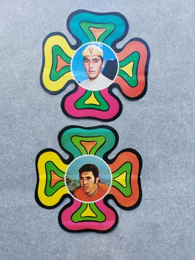 Stickers Eddy Merckx, Verzamelen, Ophalen of Verzenden, Zo goed als nieuw, Sport