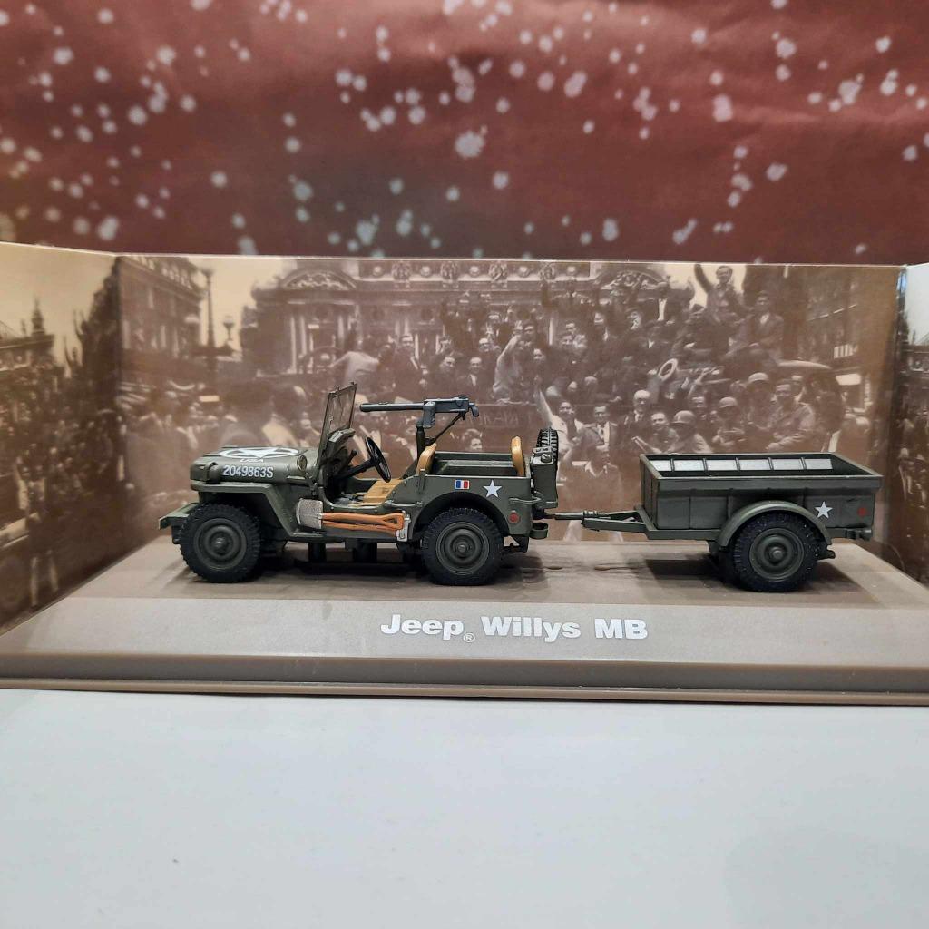Jeep Willys MB 2e DB 1/43, Verzamelen, Ophalen of Verzenden, Zo goed als nieuw, Auto's