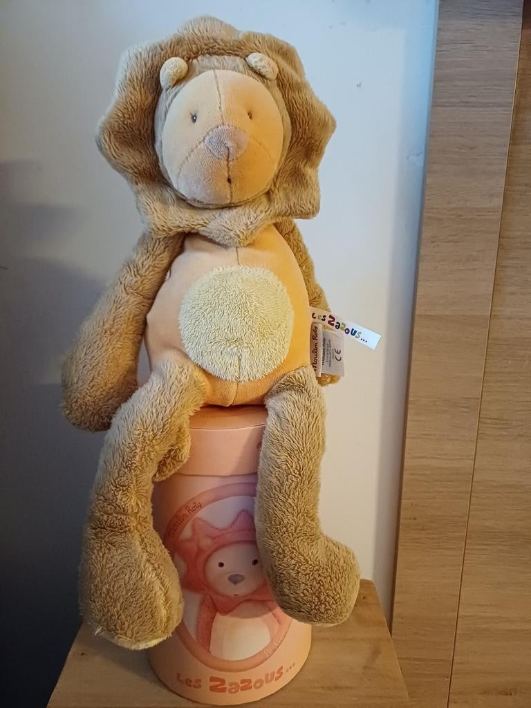 Knuffel leeuw moulin roty 38 cm, Ophalen of Verzenden, Zo goed als nieuw