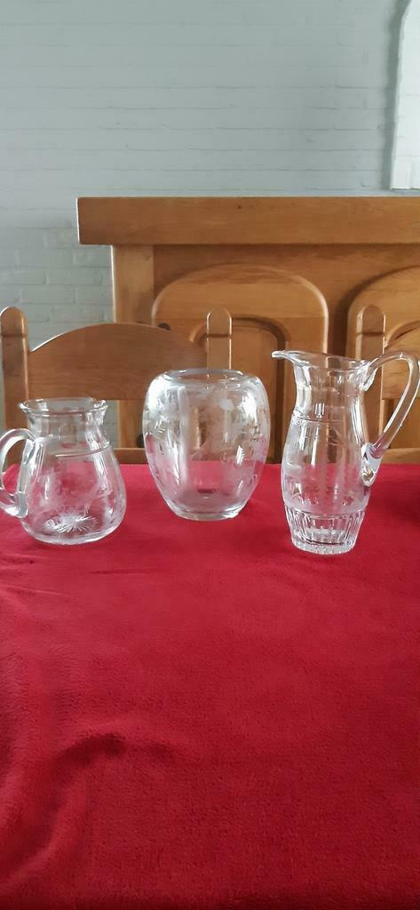 3 Zeldzame stukken in VAL ST LAMBERT., Ophalen