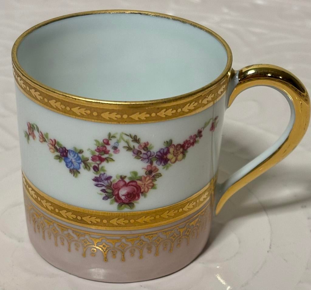 Magnifique tasse à café Limoges France, Antiquités & Art, Enlèvement