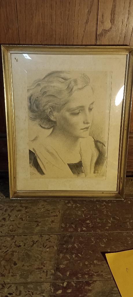 Gravure gesigneerd Louis Buisseret, 1936, 26x32, n43, Ophalen of Verzenden