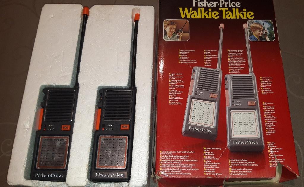 Walkie Talkie Fisher-Price uit 1985 vintage, Verzamelen, Overige Verzamelen, Gebruikt, Ophalen