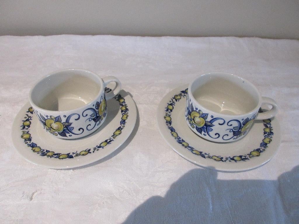 Assiette et tasse à café porcelaine Cadix Villeroy et Boch, Enlèvement