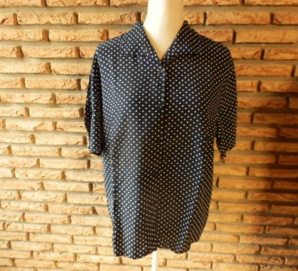(2) - chemisier femme t.46 noir et blanc, Enlèvement ou Envoi, Comme neuf, Taille 46/48 (XL) ou plus grande, Noir