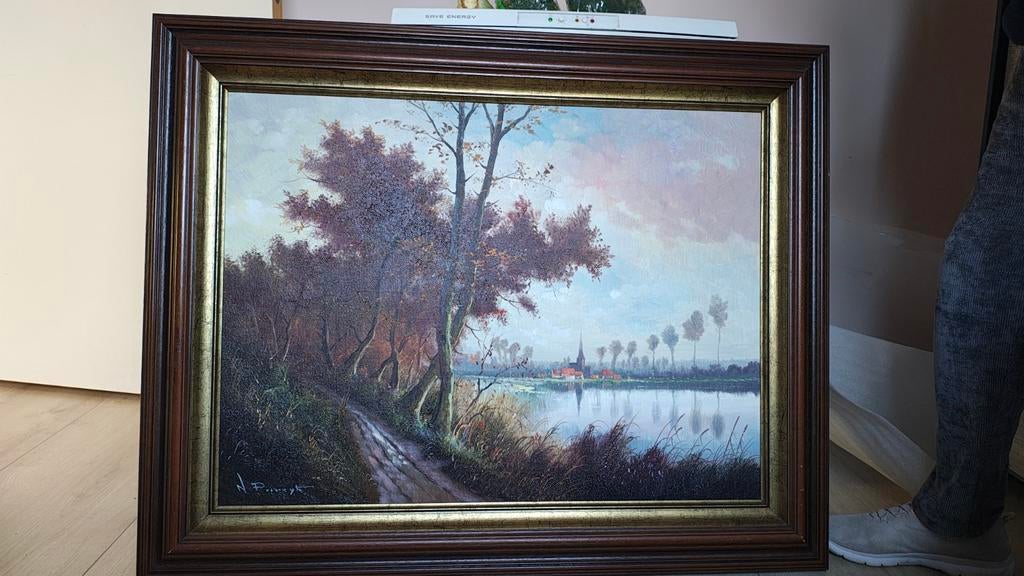 Schilderij - N. Pareyt, Antiek en Kunst, Kunst | Schilderijen | Klassiek, Ophalen