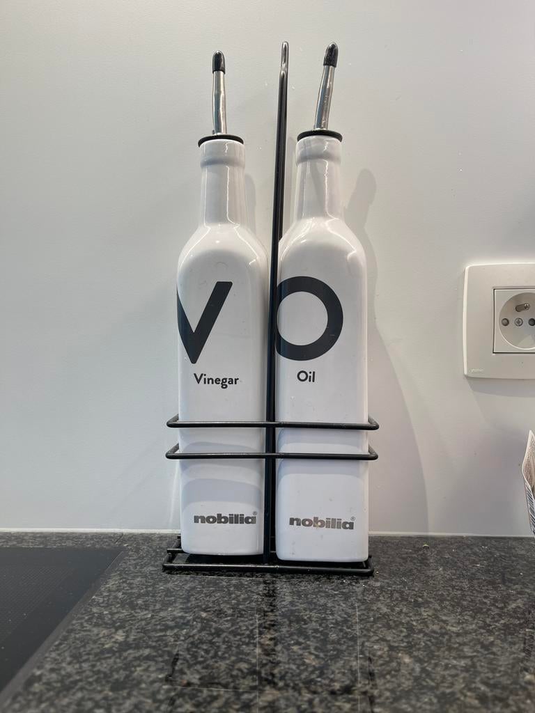 Olijfolie fles - Azijnfles - Set van 2, Ophalen of Verzenden, Zo goed als nieuw