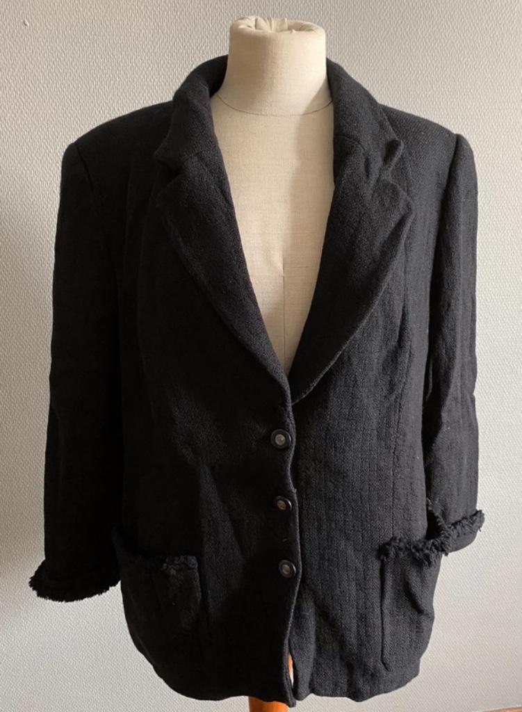 Zwarte blazer Louis Féraud maat 46, Verzenden, Zwart, Maat 46/48 (XL) of groter, Louis Féraud