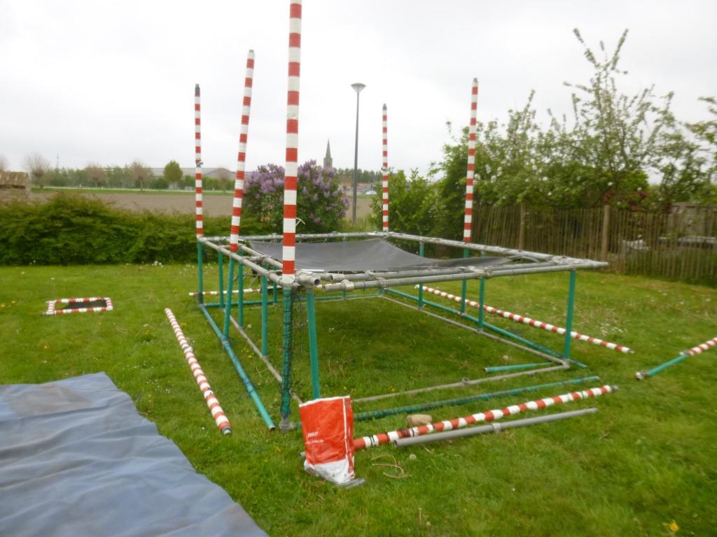 trampoline, Ophalen, Gebruikt