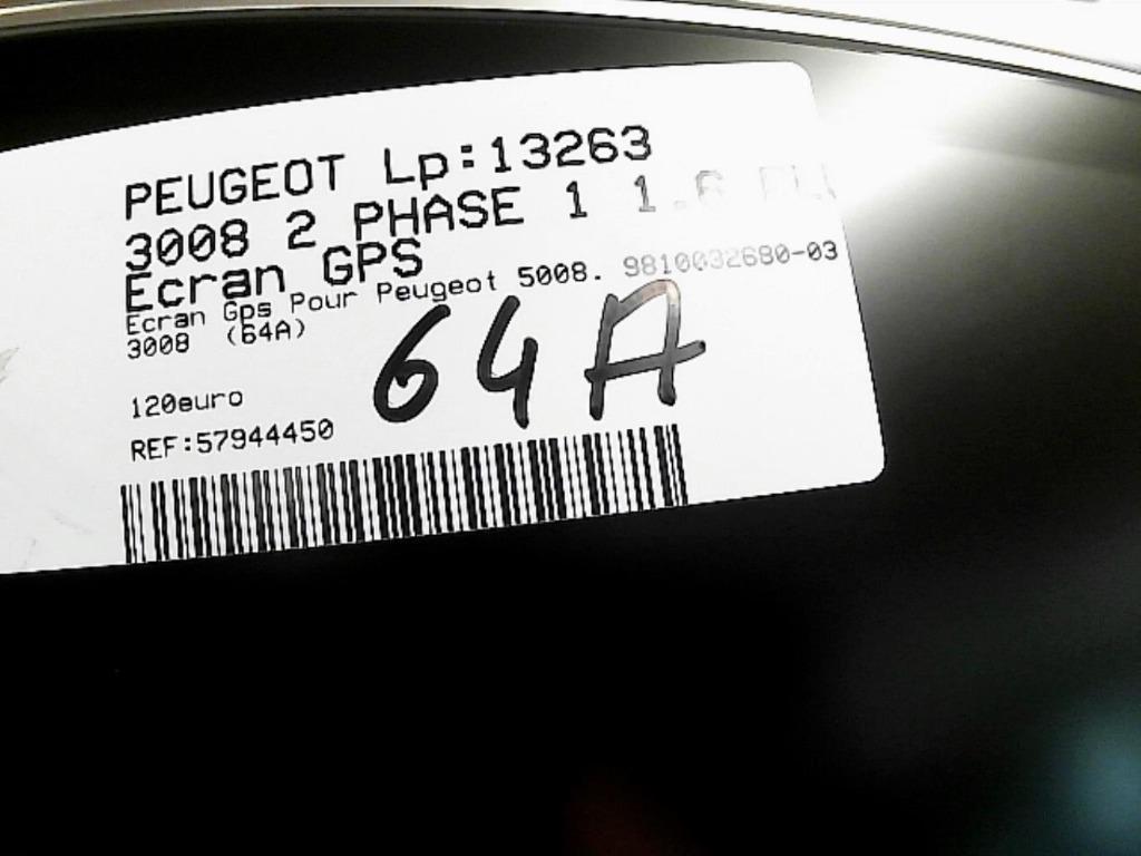 Écran GPS Peugeot 3008 II (P84) phase1 2016 LP/13263, Enlèvement ou Envoi, Utilisé, Peugeot