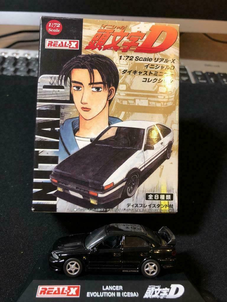 REAL-X INITIAL D Mitsubishi Lancer Evolution III, Hobby & Loisirs créatifs, Voitures miniatures | Échelles Autre, Neuf, Voiture