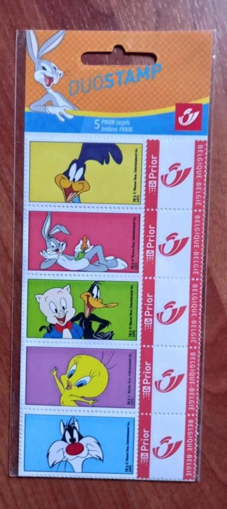 België - Official Duostamps 'Looney Tunes' (MNT), Verzenden, Postfris, Overige thema's