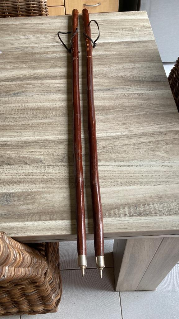 2 wandelstokken/bergstokken, Sport en Fitness, Ophalen of Verzenden, Zo goed als nieuw, Wandelstok